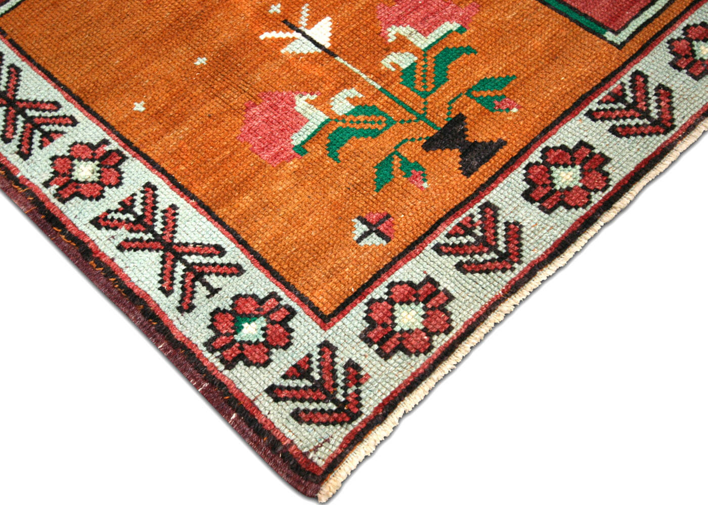 Vintage Turkish Oushak Rug - 4'1" x 6'9"