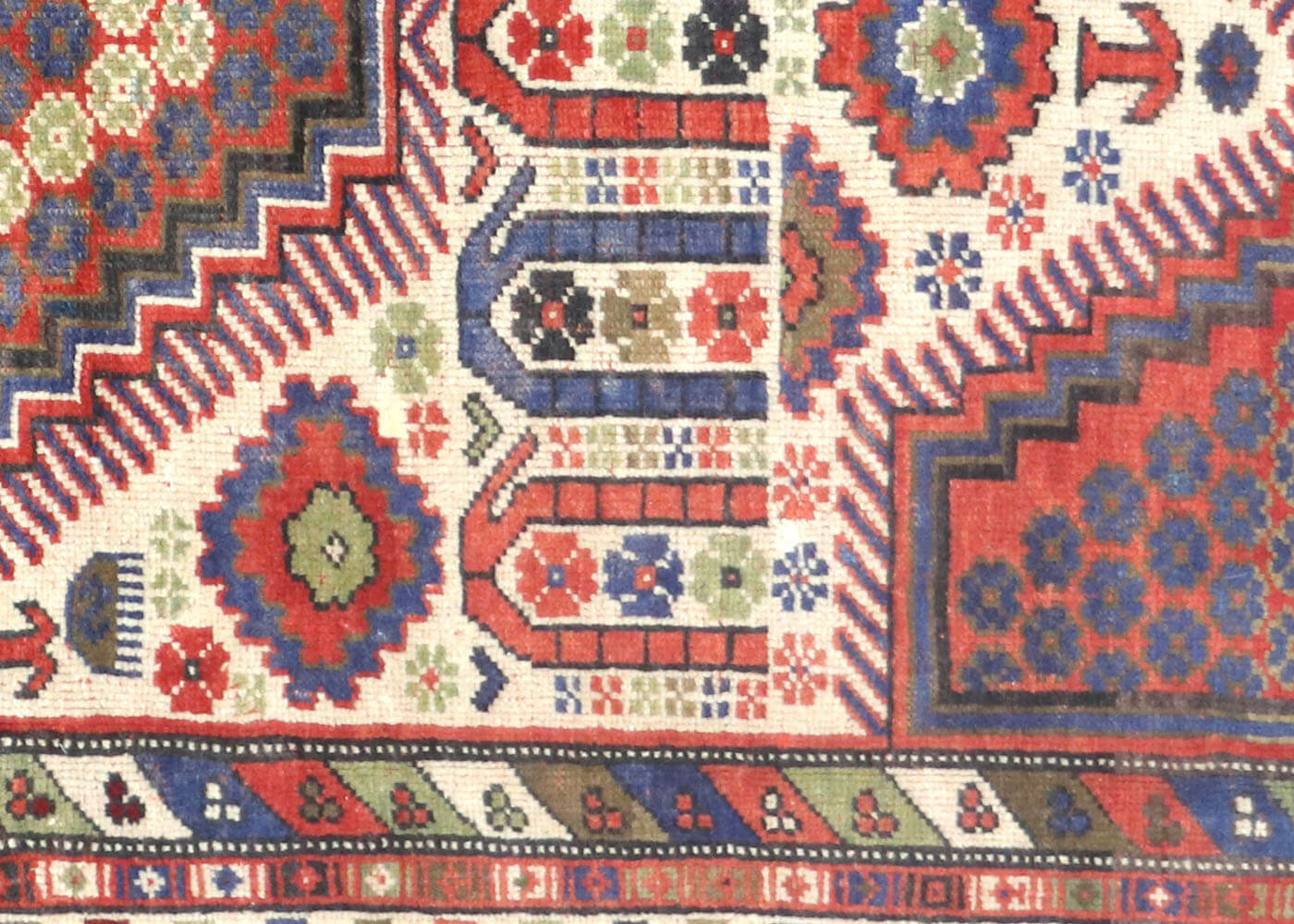 Vintage Turkish Oushak Rug - 4'4" x 6'10"