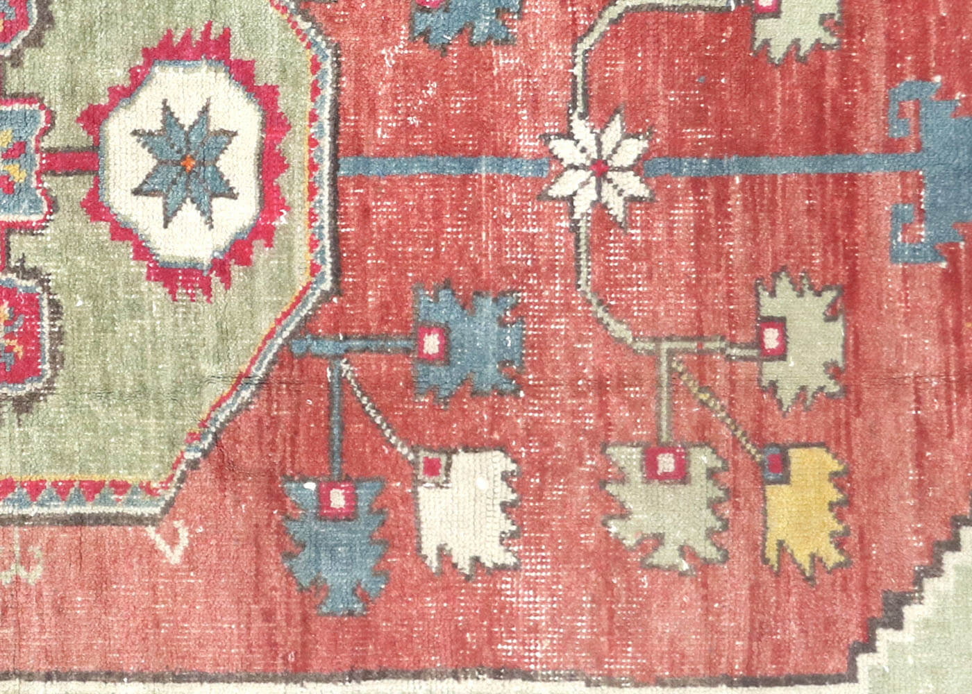 Vintage Turkish Oushak Rug - 4'5" x 7'1"