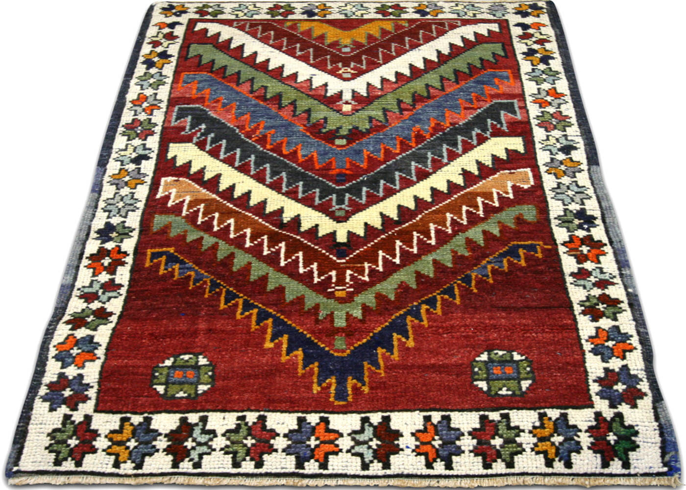 Vintage Turkish Oushak Rug - 2'2" x 3'4"