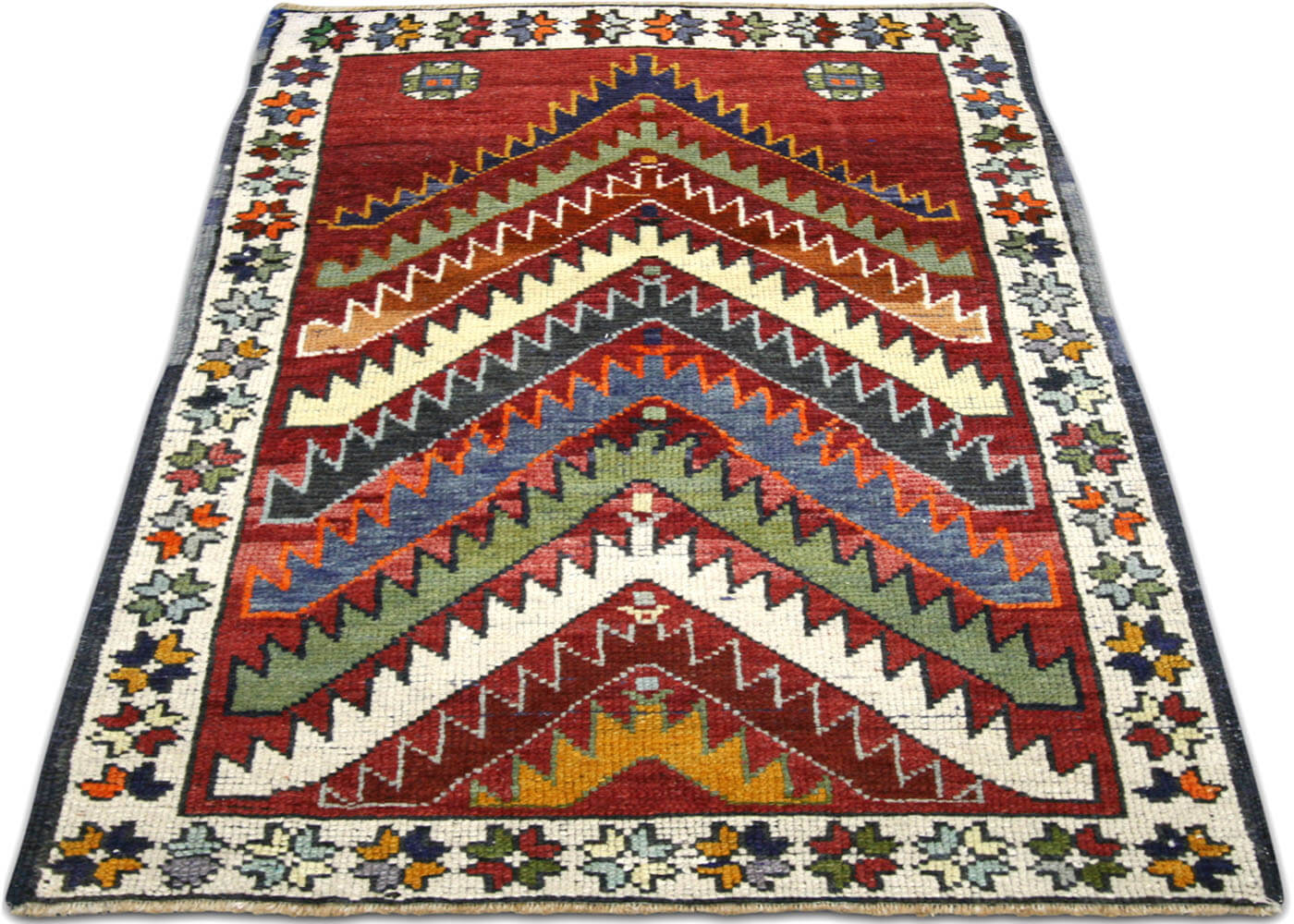 Vintage Turkish Oushak Rug - 2'2" x 3'4"