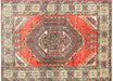 Vintage Turkish Oushak Rug - 4'1" x 5'7"