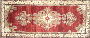 Vintage Turkish Oushak Carpet - 5'10" x 13'10"