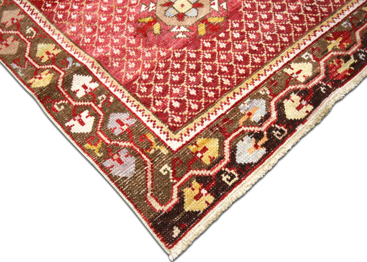 Vintage Turkish Oushak Rug - 3'11" x 7'4"