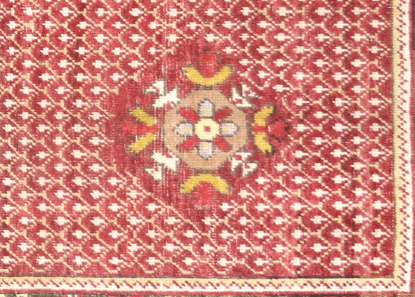 Vintage Turkish Oushak Rug - 3'11" x 7'4"