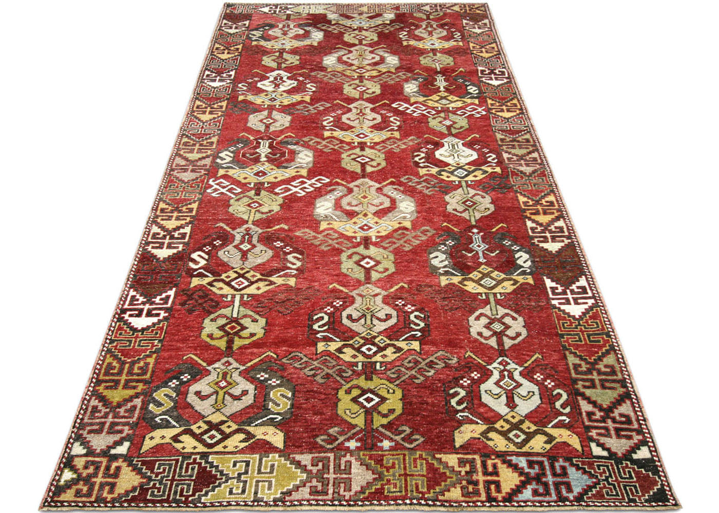 Vintage Turkish Oushak Rug - 5'2" x 11'3"