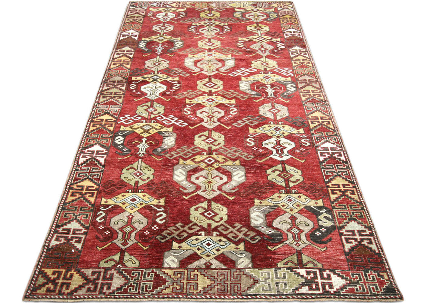 Vintage Turkish Oushak Rug - 5'2" x 11'3"