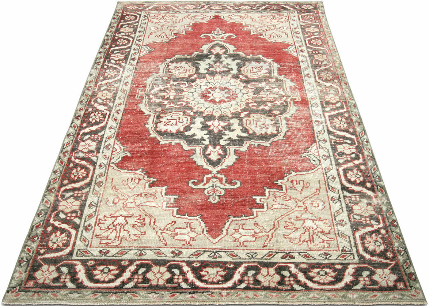 Vintage Turkish Oushak Rug - 4'6" x 8'