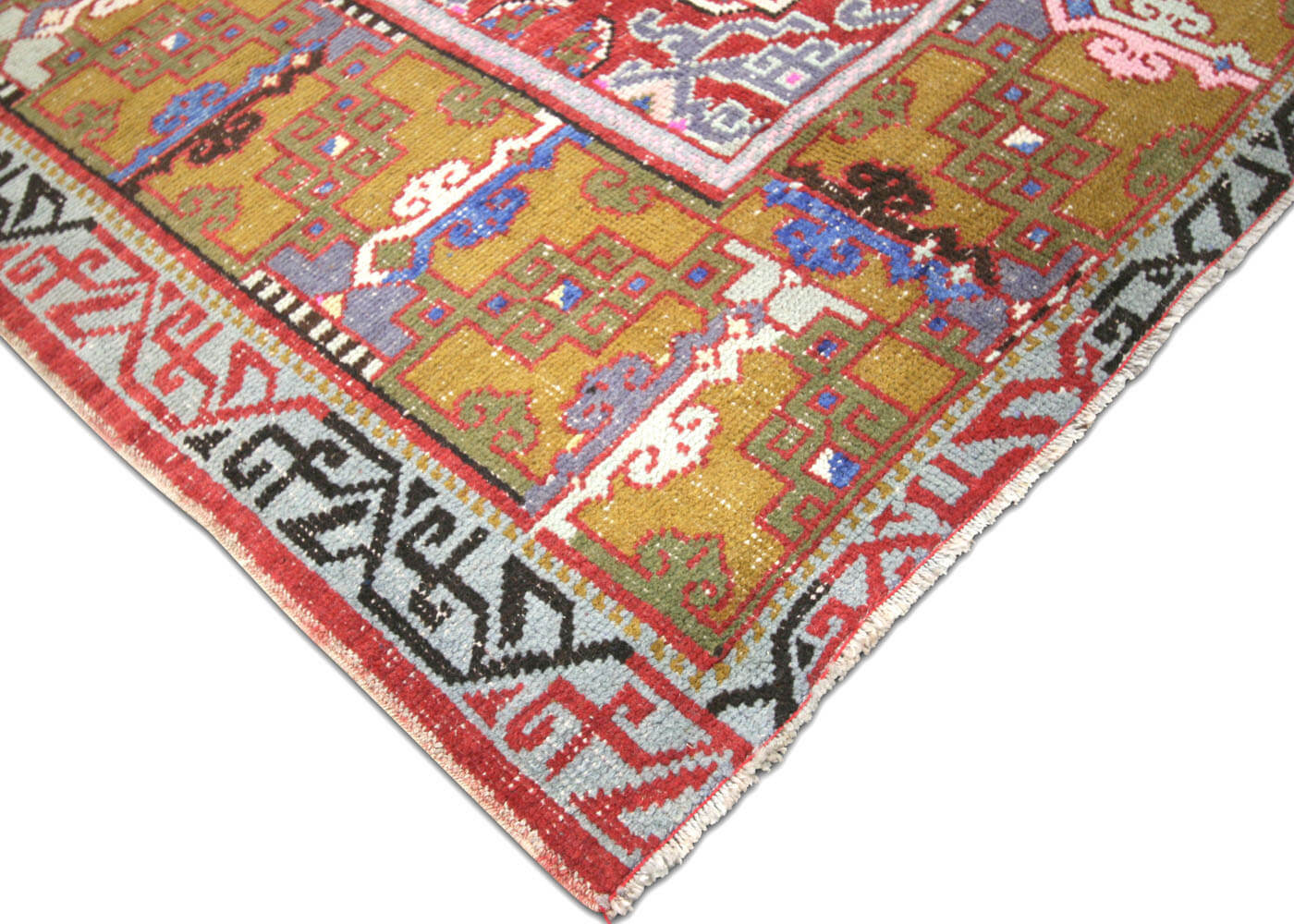 Vintage Turkish Oushak Rug - 4'6" x 11'4"