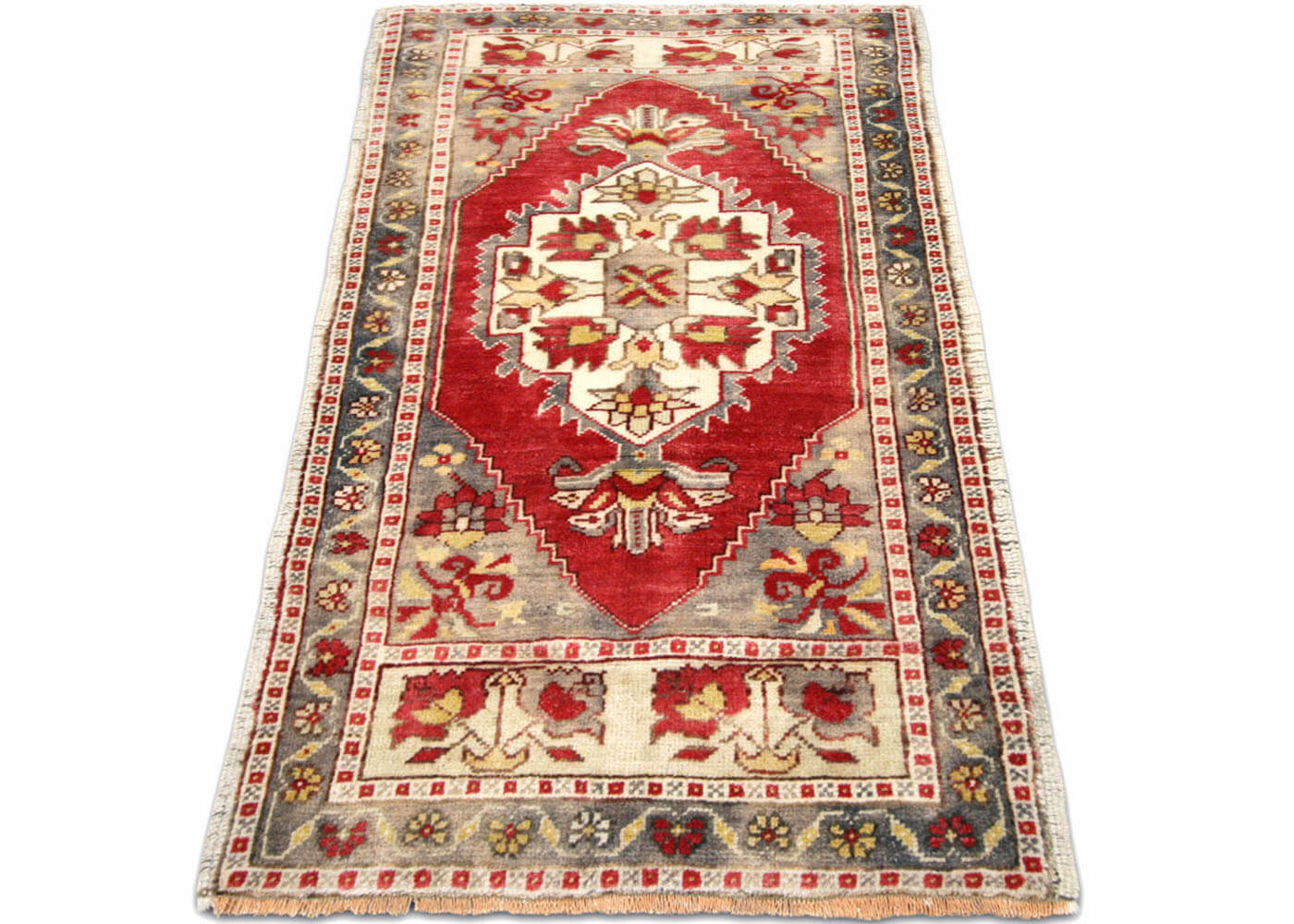 Vintage Turkish Oushak Yastic - 1'11" x 3'10"