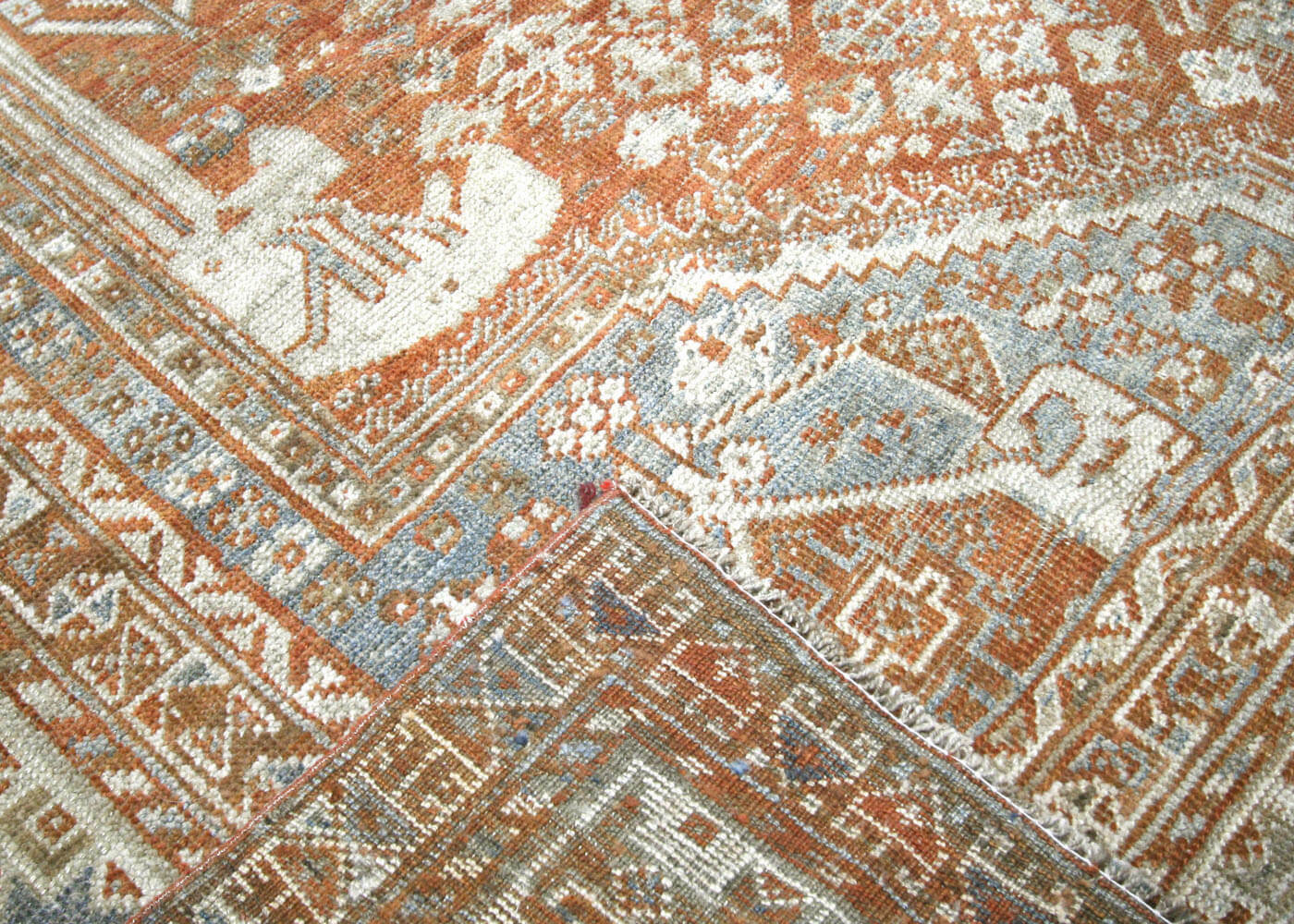 Semi Antique Persian Shiraz Rug - 7'1" x 10'