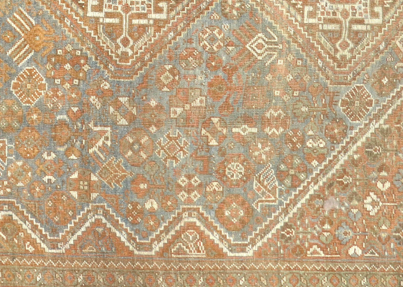 Semi Antique Persian Shiraz Rug - 7'10" x 10'2"