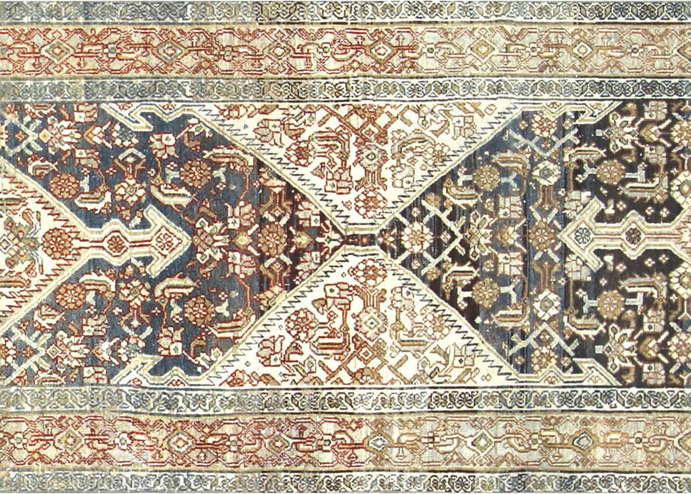 Semi Antique Persian Tabriz Runner - 3'1" x 16'3"