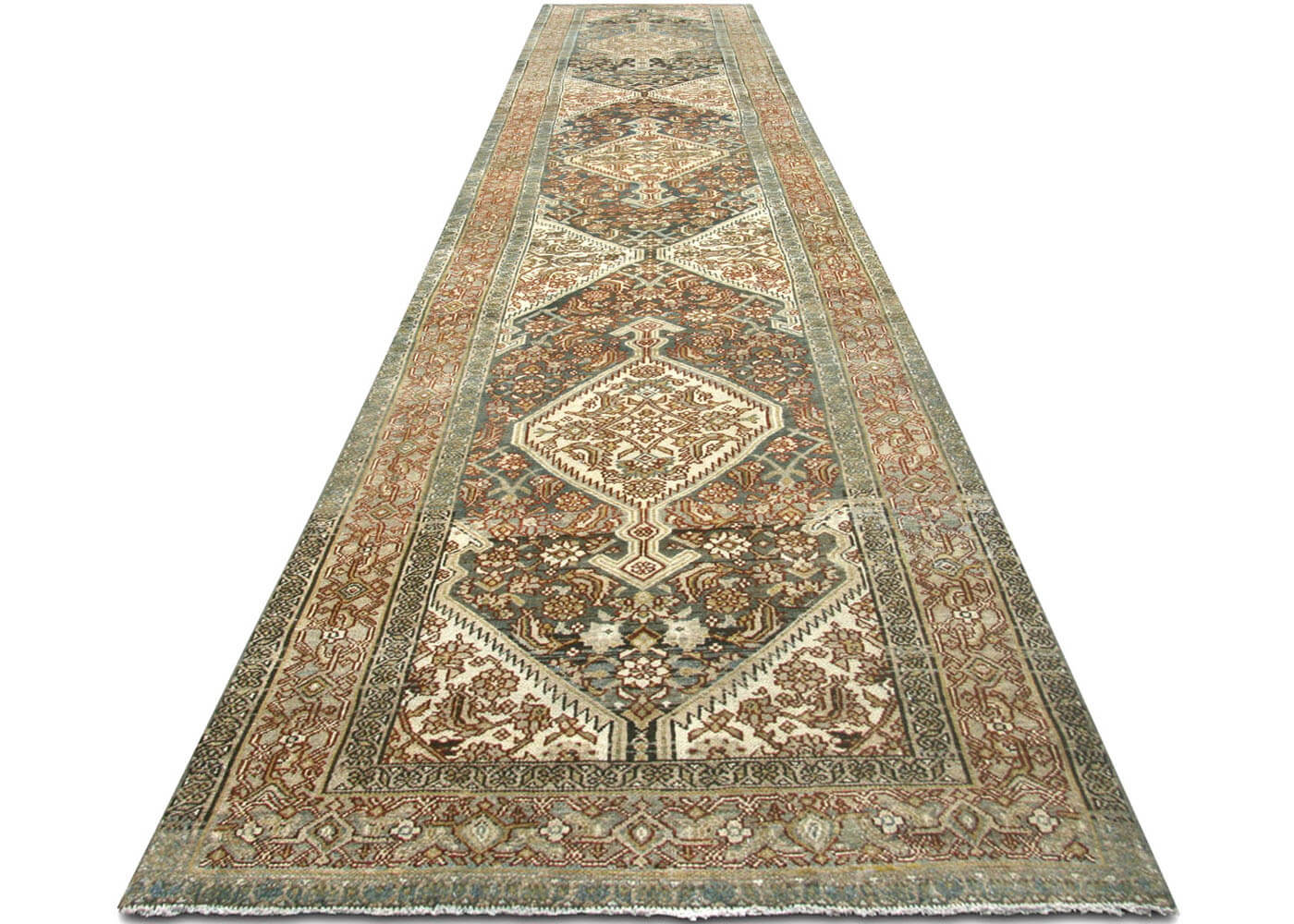 Semi Antique Persian Tabriz Runner - 3'1" x 16'3"