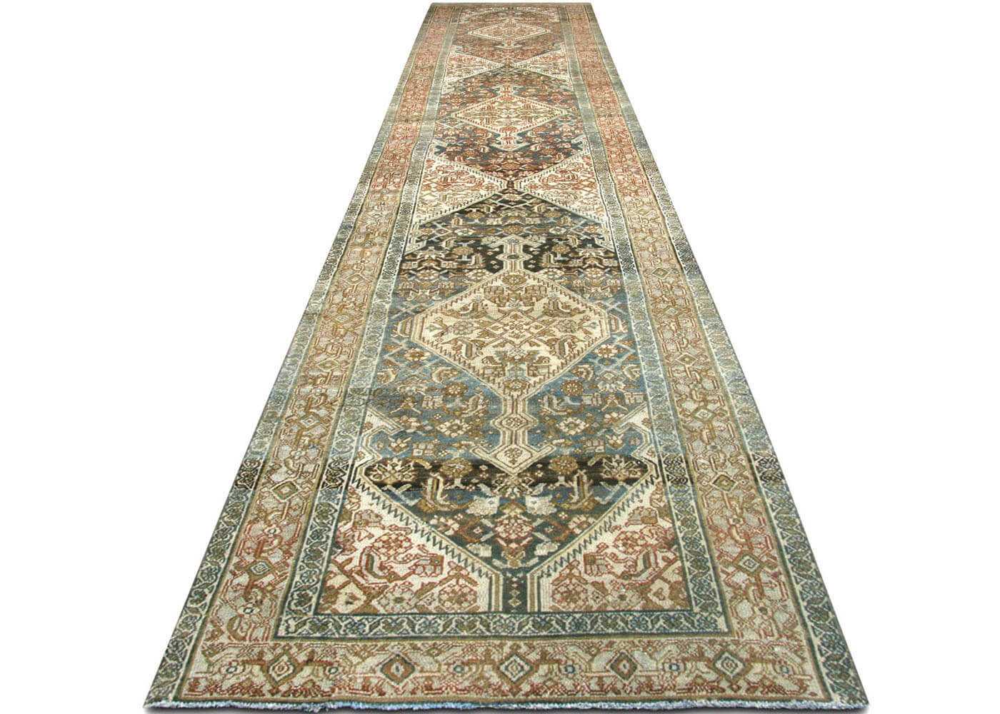 Semi Antique Persian Tabriz Runner - 3'1" x 16'3"