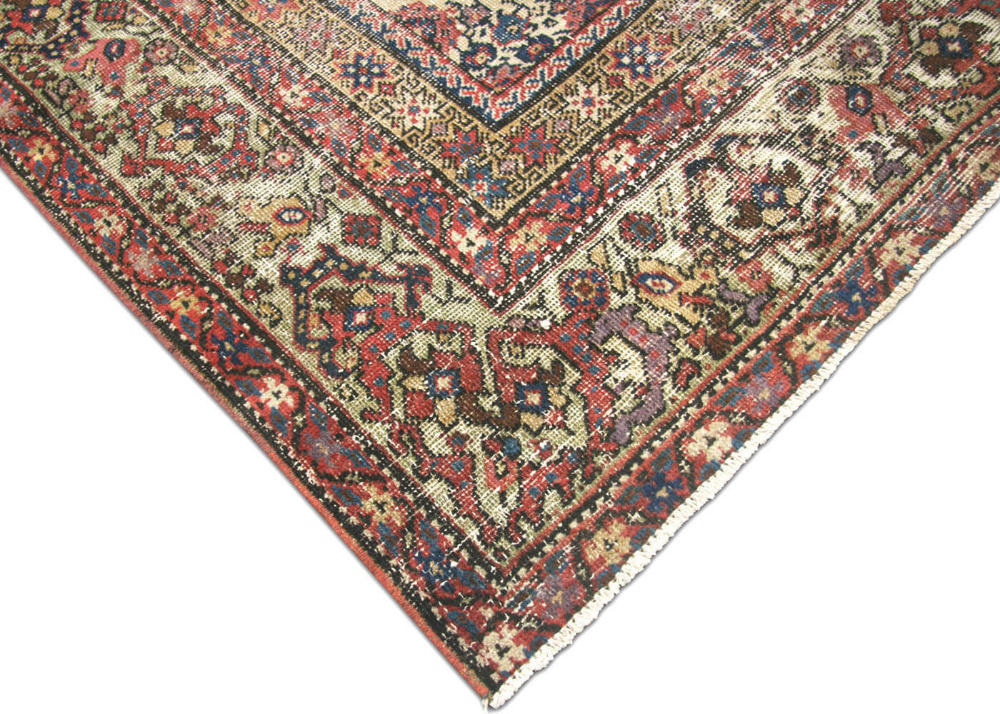 Semi Antique Persian Mahal Rug - 7'8" x 16'4"