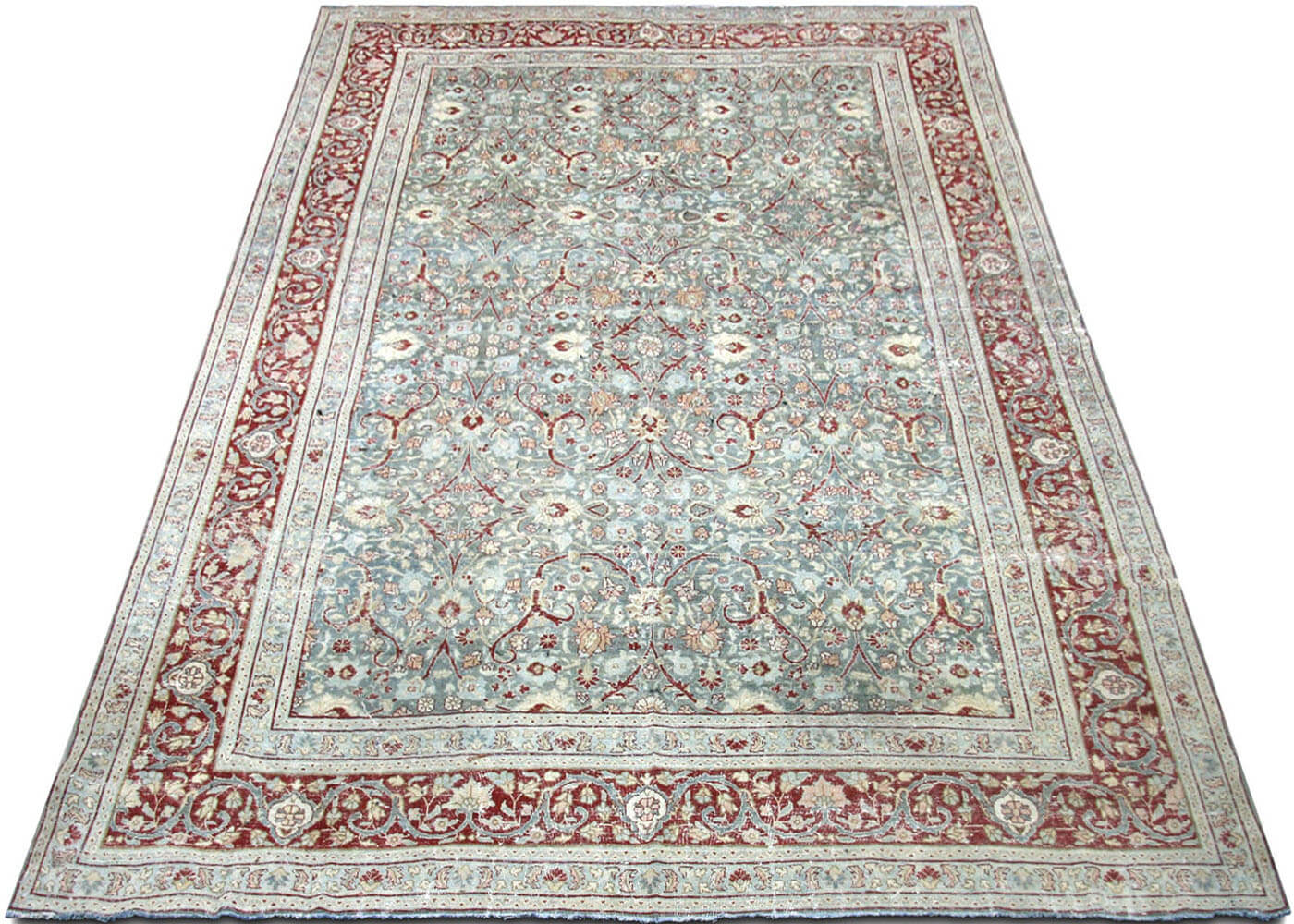 Semi Antique Persian Tabriz Rug - 10' x 14'9"