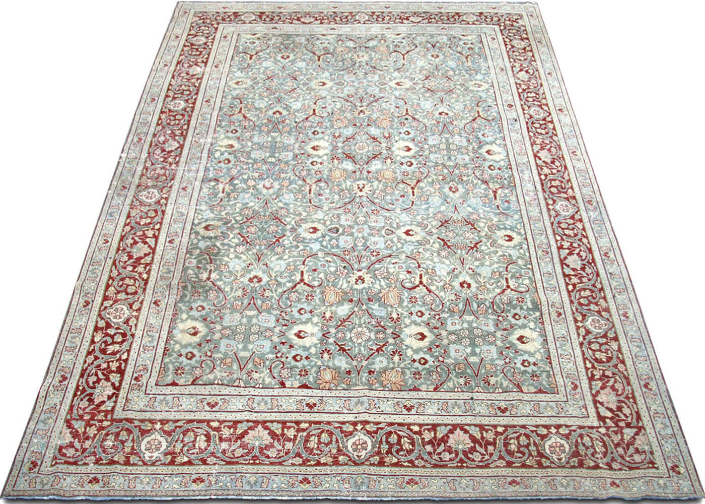 Semi Antique Persian Tabriz Rug - 10' x 14'9"
