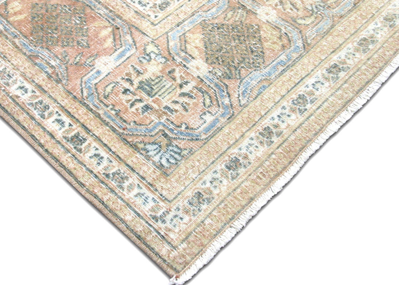 Semi Antique Persian Meshed Rug - 9'11" x 13'