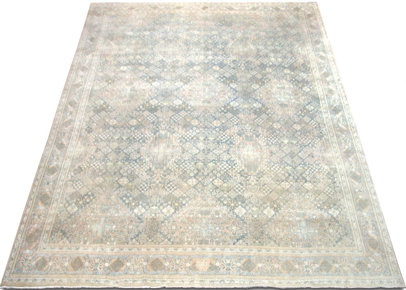 Semi Antique Persian Meshed Rug - 9'11" x 13'