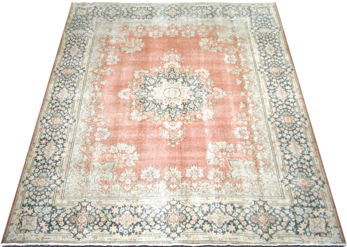 Semi Antique Persian Kerman Rug - 9'8" x 13'4"