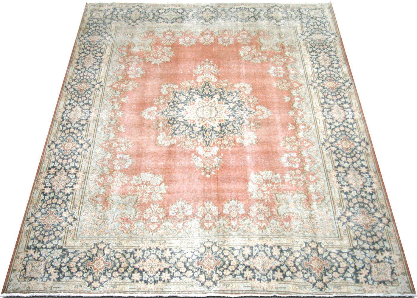 Semi Antique Persian Kerman Rug - 9'8" x 13'4"