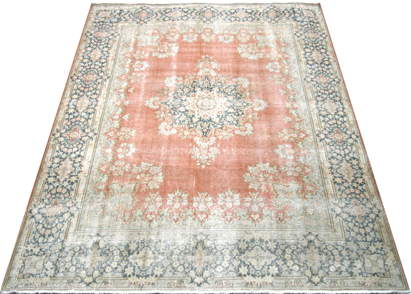 Semi Antique Persian Kerman Rug - 9'8" x 13'4"