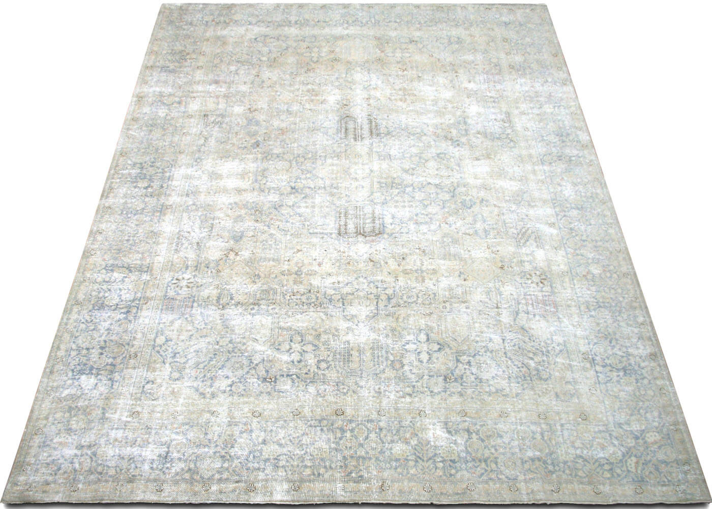 Semi Antique Persian Tabriz Rug - 9'1" x 12'2"