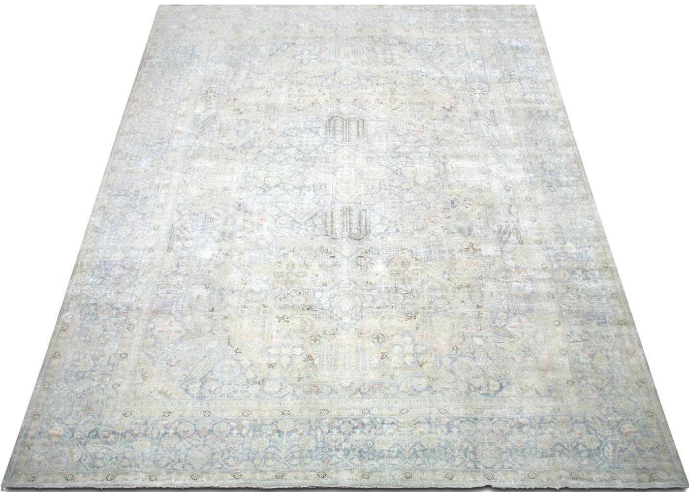 Semi Antique Persian Tabriz Rug - 9'1" x 12'2"