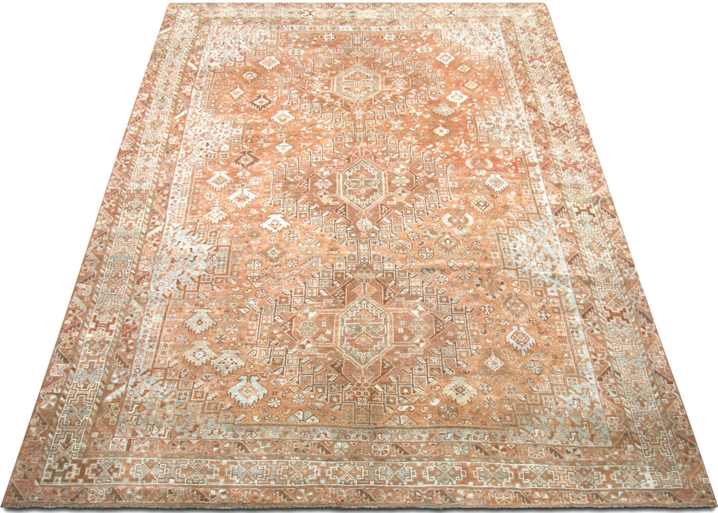 Semi Antique Persian Shiraz Rug - 7'4" x 10'7"