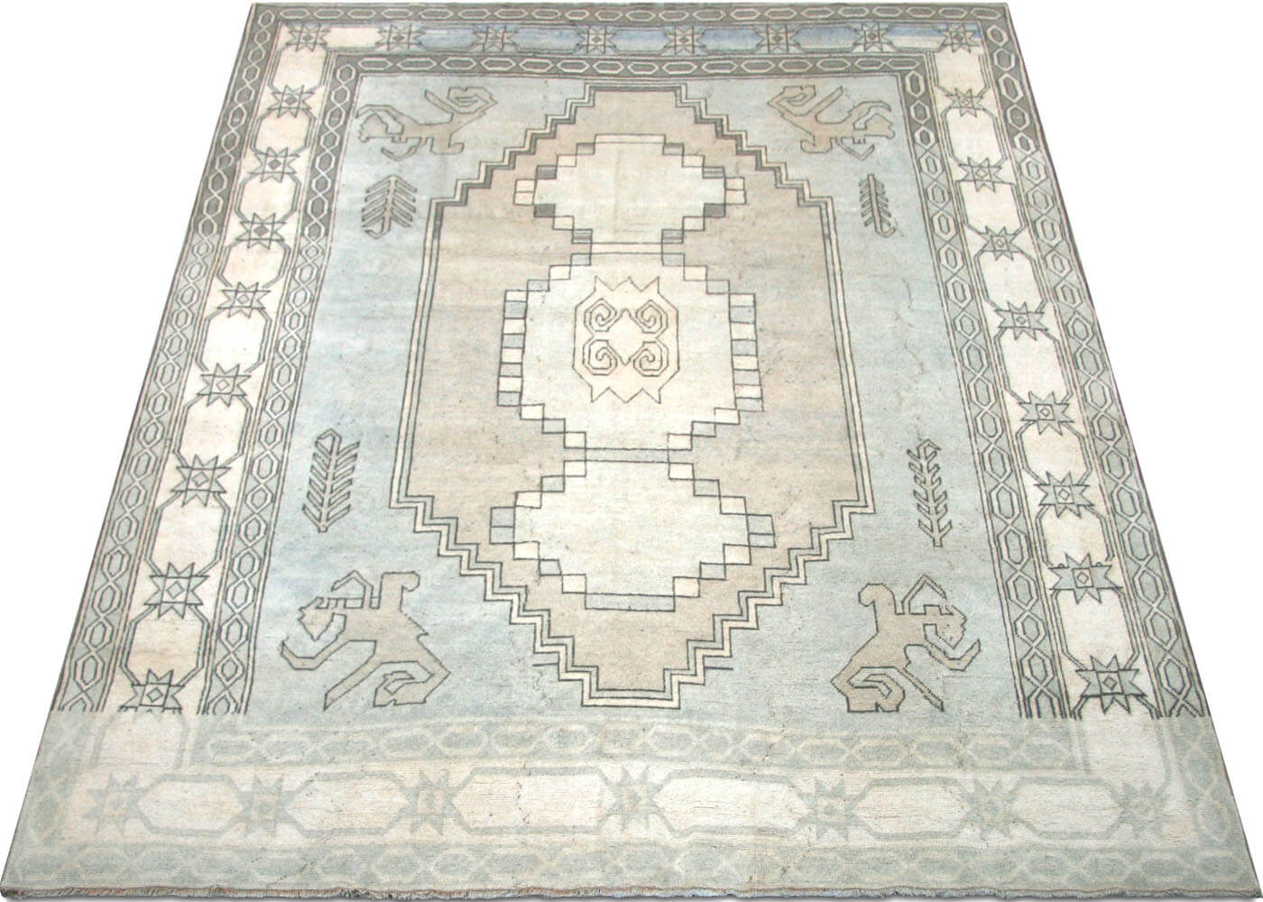 Vintage Turkish Oushak Rug - 9'7" x 12'2"