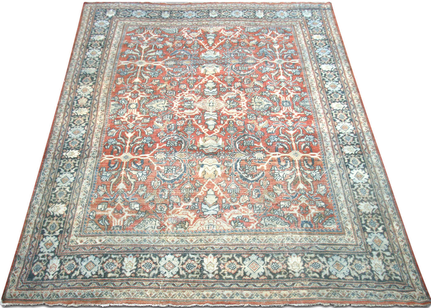 Semi Antique Persian Mahal Rug - 8'8" x 11'11"