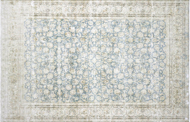 Semi Antique Persian Kerman Carpet - 9'8" x 14'8"
