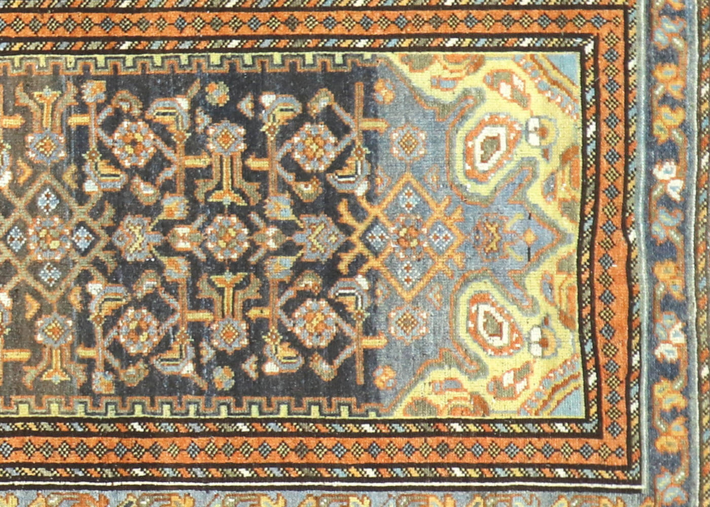 Semi Antique Persian Melayer Runner - 3'6" x 10'3"