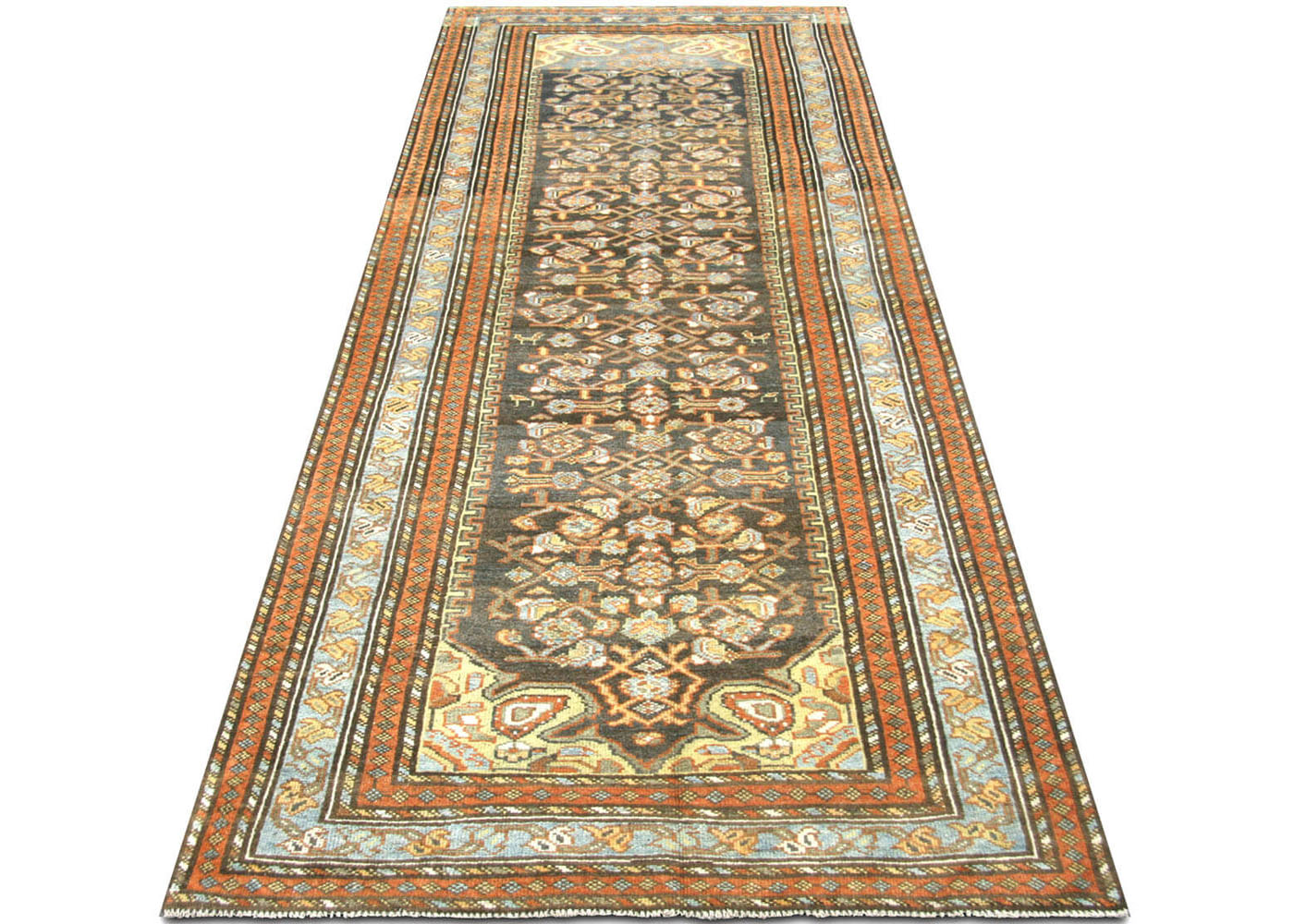 Semi Antique Persian Melayer Runner - 3'6" x 10'3"