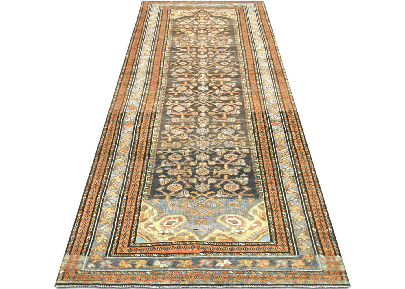 Semi Antique Persian Melayer Runner - 3'6" x 10'3"