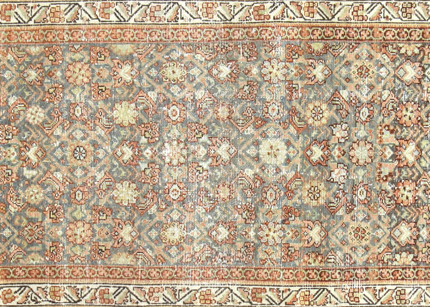 Semi Antique Persian Melayer Runner - 3'3" x 15'10"