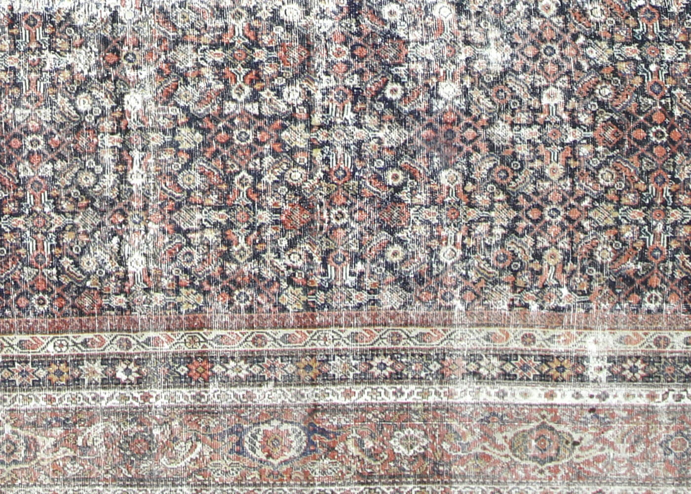 Semi Antique Persian Mahal Rug - 13'10" x 19'6"