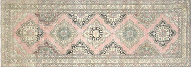 Vintage Turkish Oushak Carpet - 4'7" x 13'