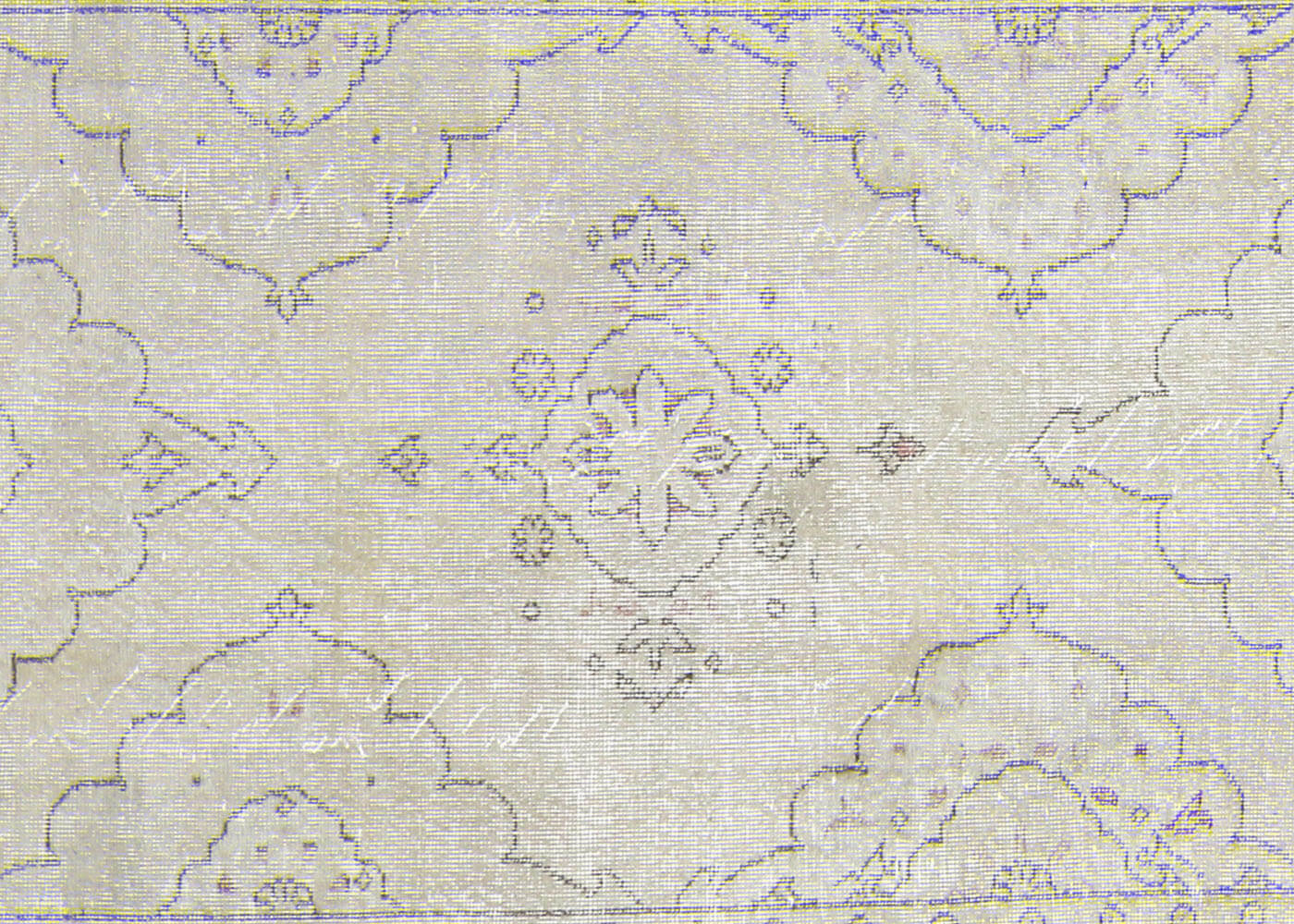 Vintage Turkish Oushak Rug - 4'8" x 13'3"