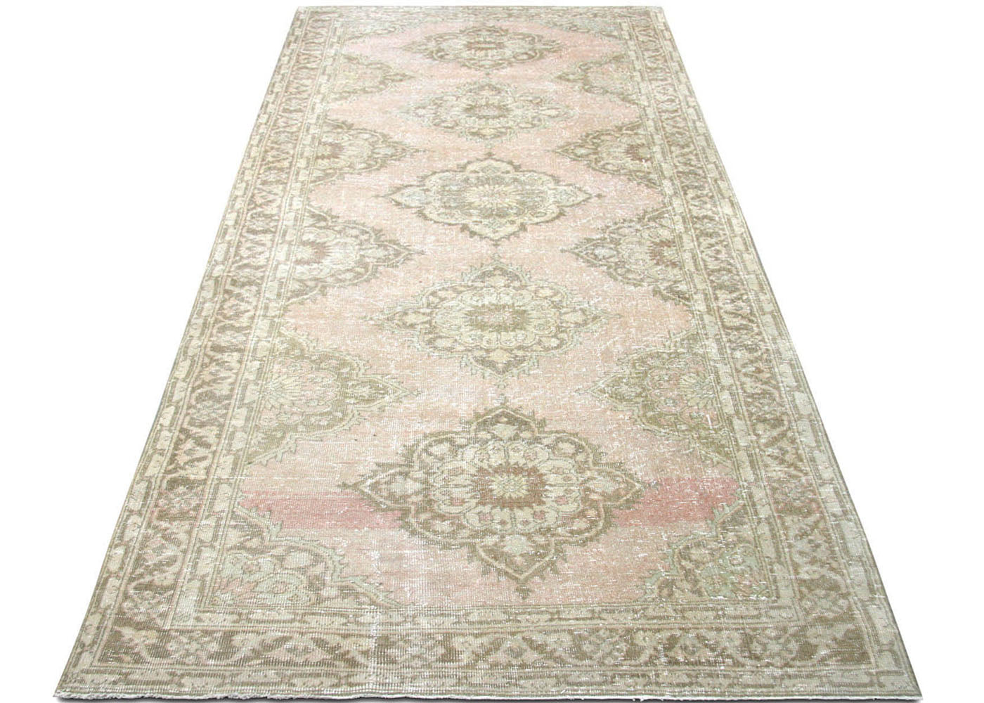 Vintage Turkish Oushak Rug - 4'10" x 12'7"