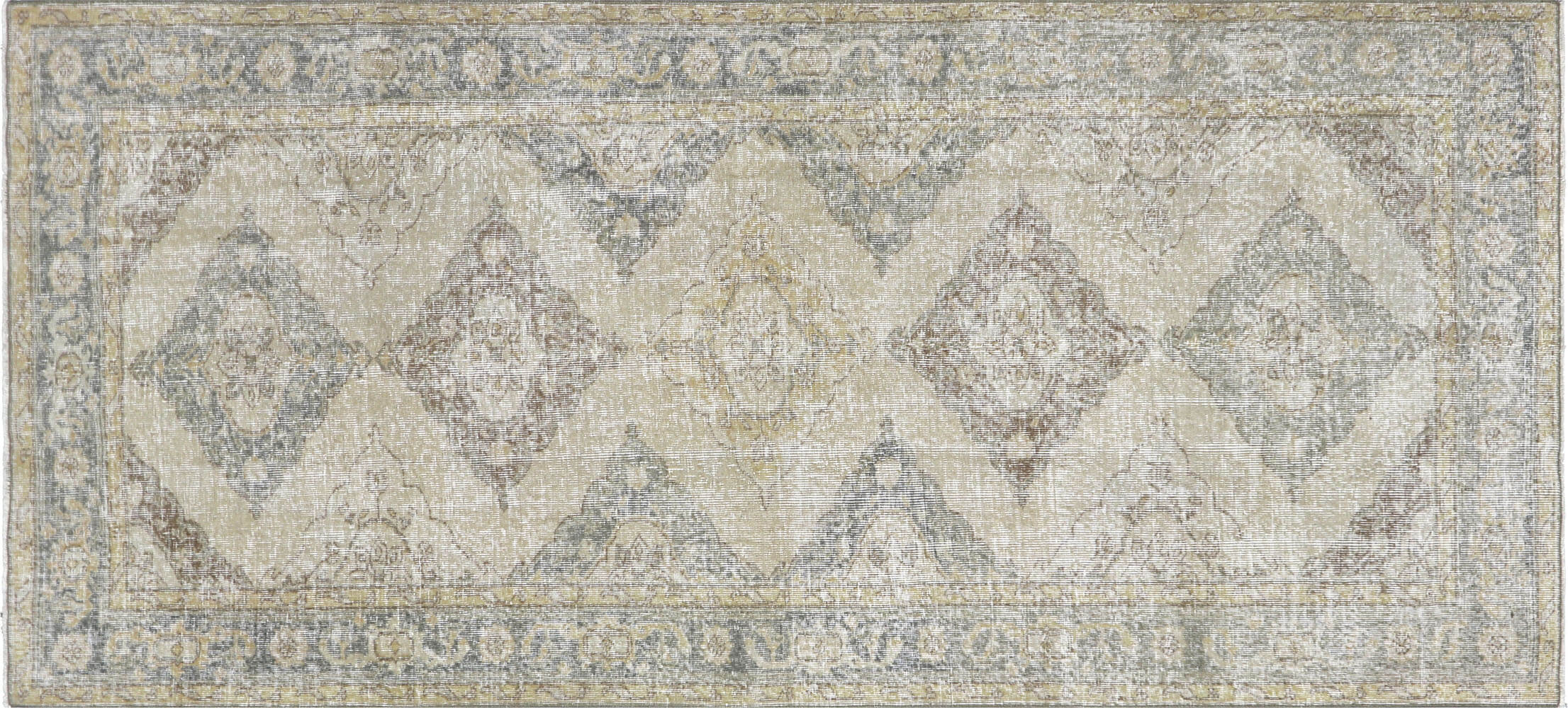 Vintage Turkish Oushak Carpet - 4'10" x 10'8"