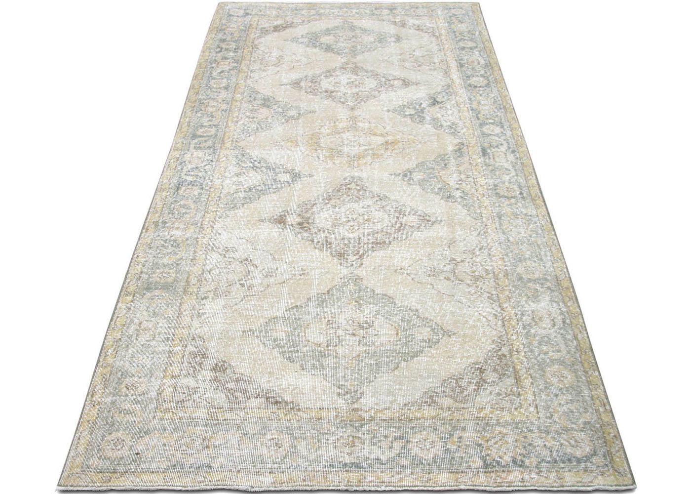 Vintage Turkish Oushak Rug - 4'10" x 10'8"