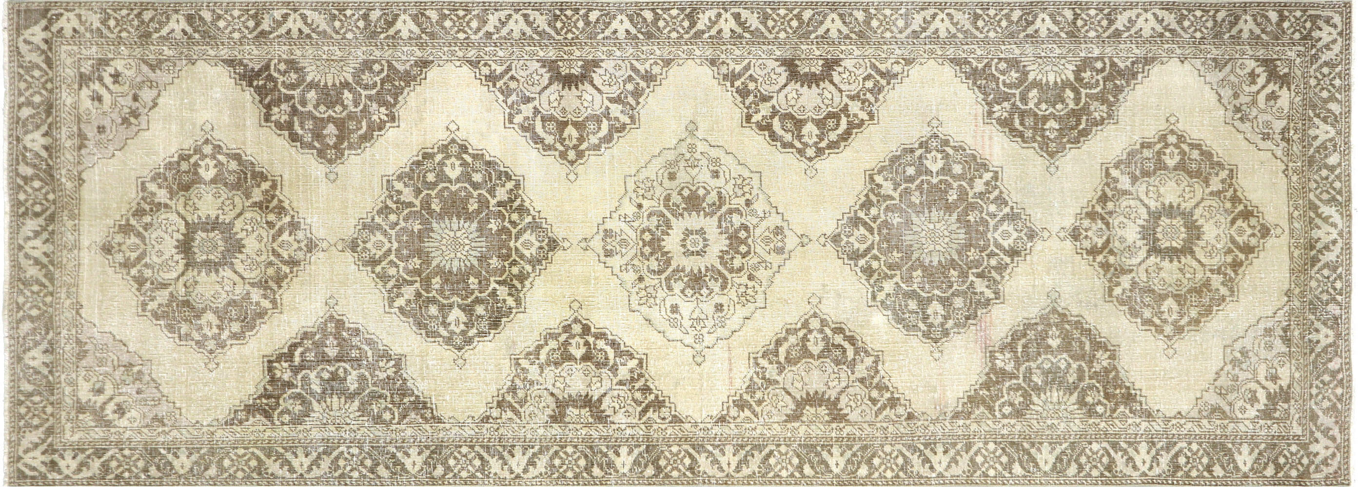 Vintage Turkish Oushak Carpet - 4'8" x 12'8"