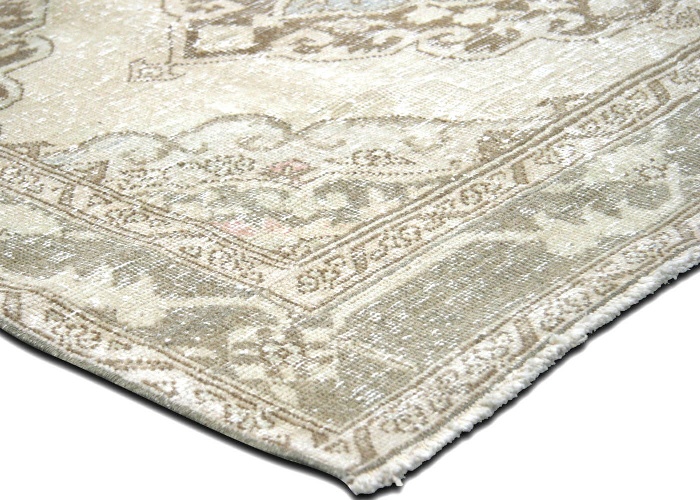 Vintage Turkish Oushak Rug - 4'8" x 12'3"
