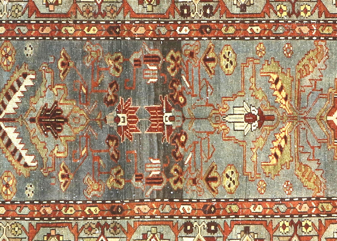 Semi Antique Persian Melayer Runner - 3'5" x 13'3"