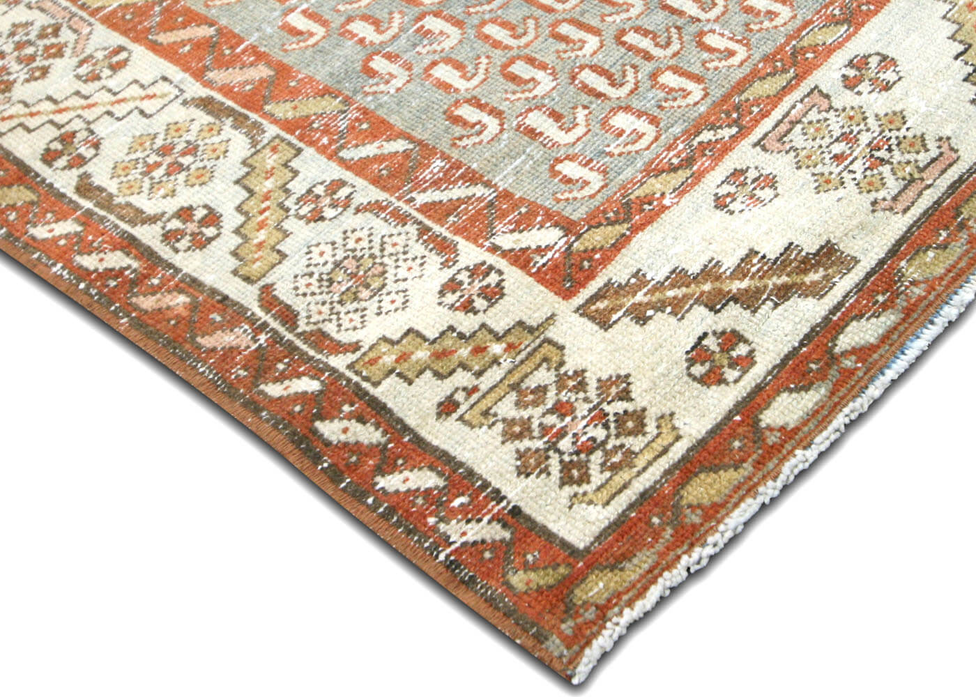 Semi Antique Persian Melayer Runner - 3' x 7'11"