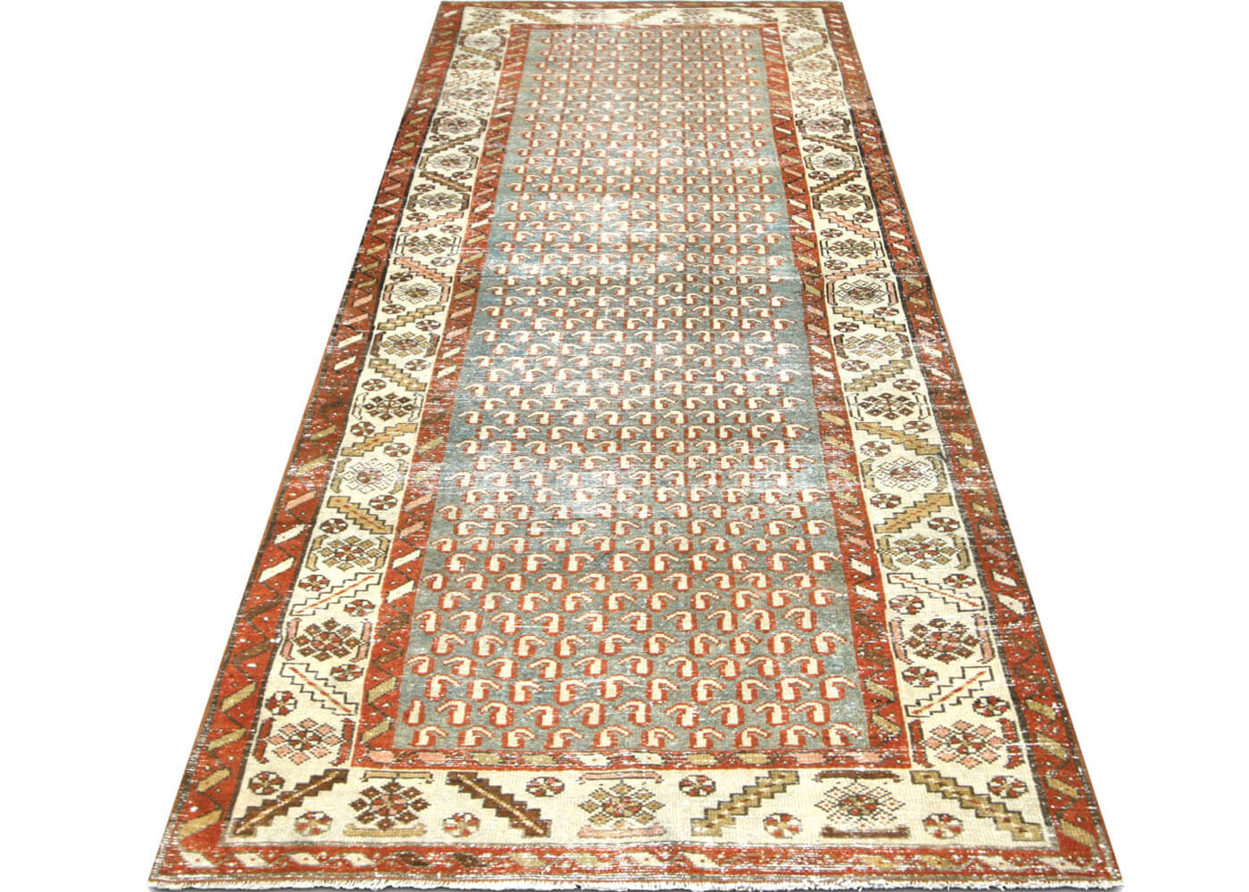 Semi Antique Persian Melayer Runner - 3' x 7'11"