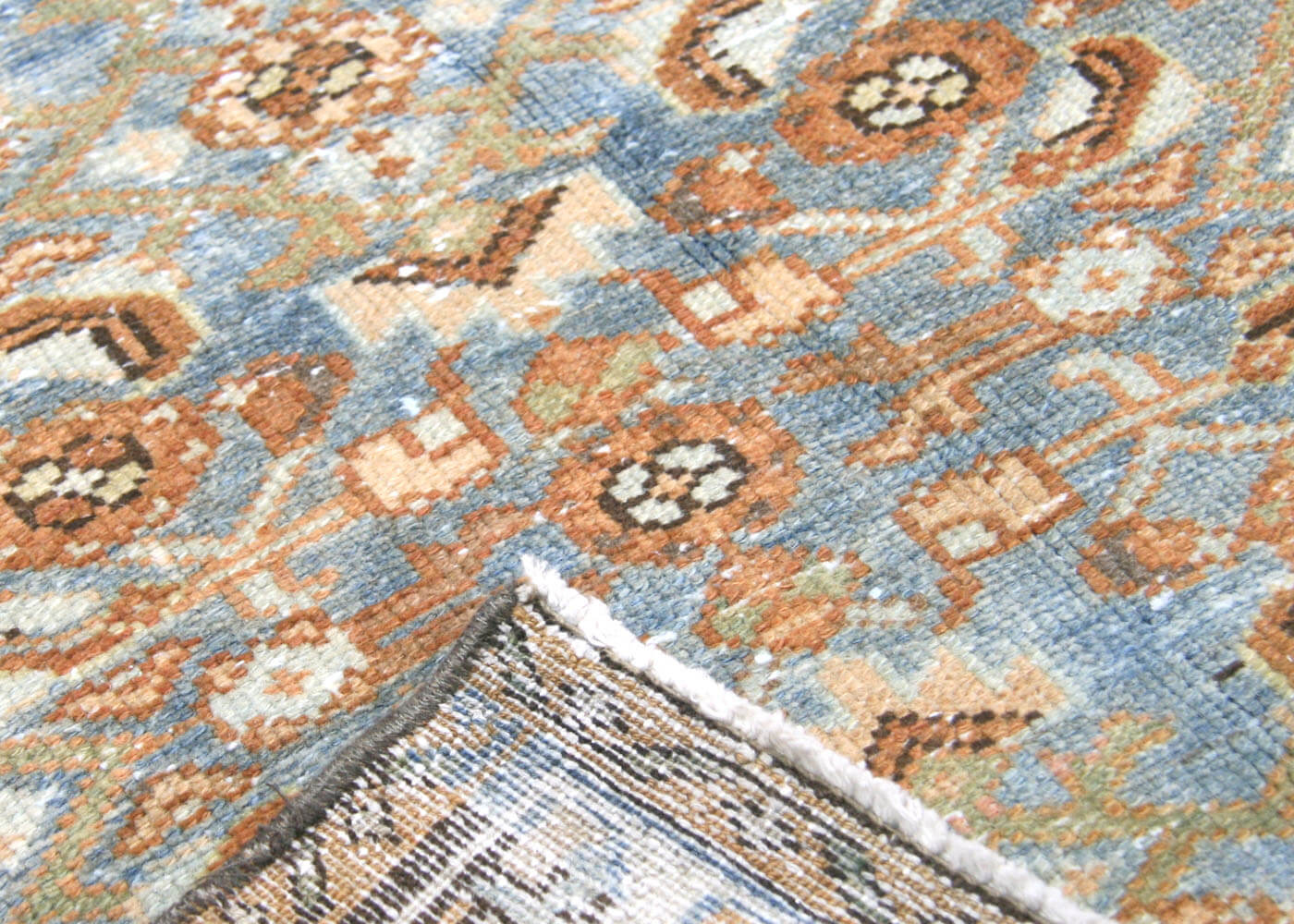 Semi Antique Persian Melayer Runner - 3' x 17'2"