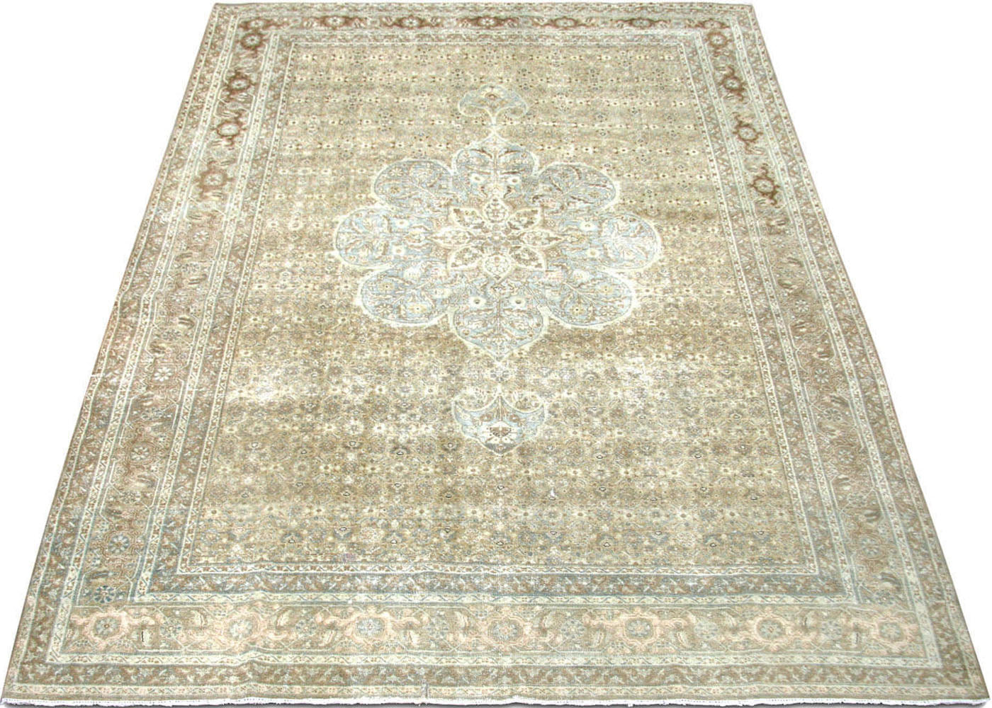 Semi Antique Persian Tabriz Rug - 7'5" x 11'